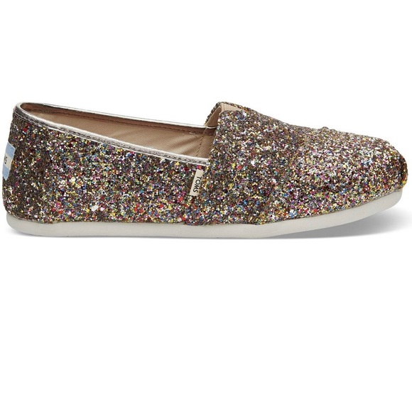 Toms Shoes - TOMS Multiparty Glitter Classics Size 8